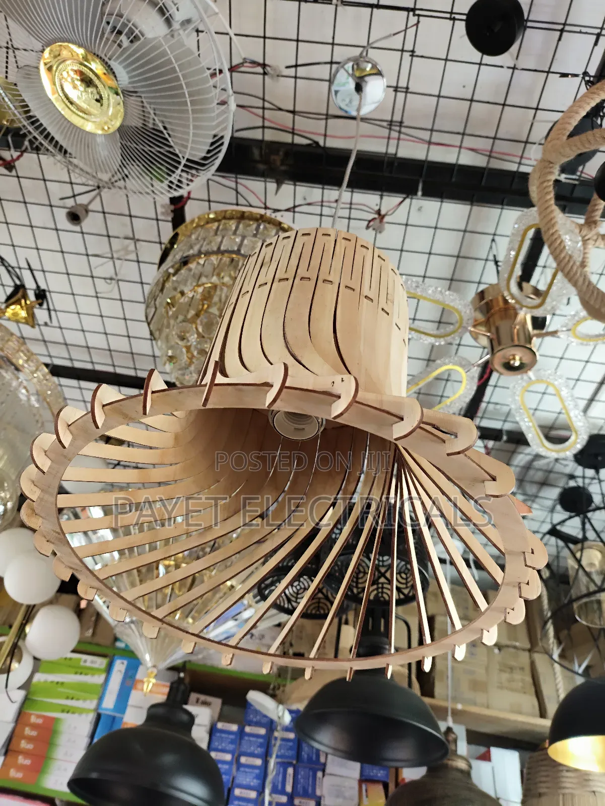 Wooden Craft Pendant Lamp Holder