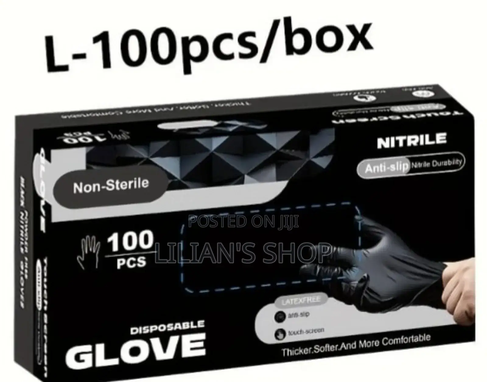 100pcs Black Disposable Multifunction Gloves