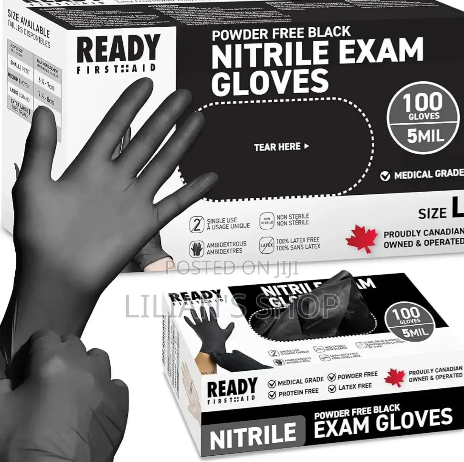 100pcs Black Disposable Multifunction Gloves
