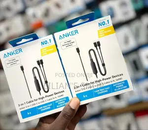 Anker 2-in-1 Usb-C to Usb-C Cable (4ft, 140w).