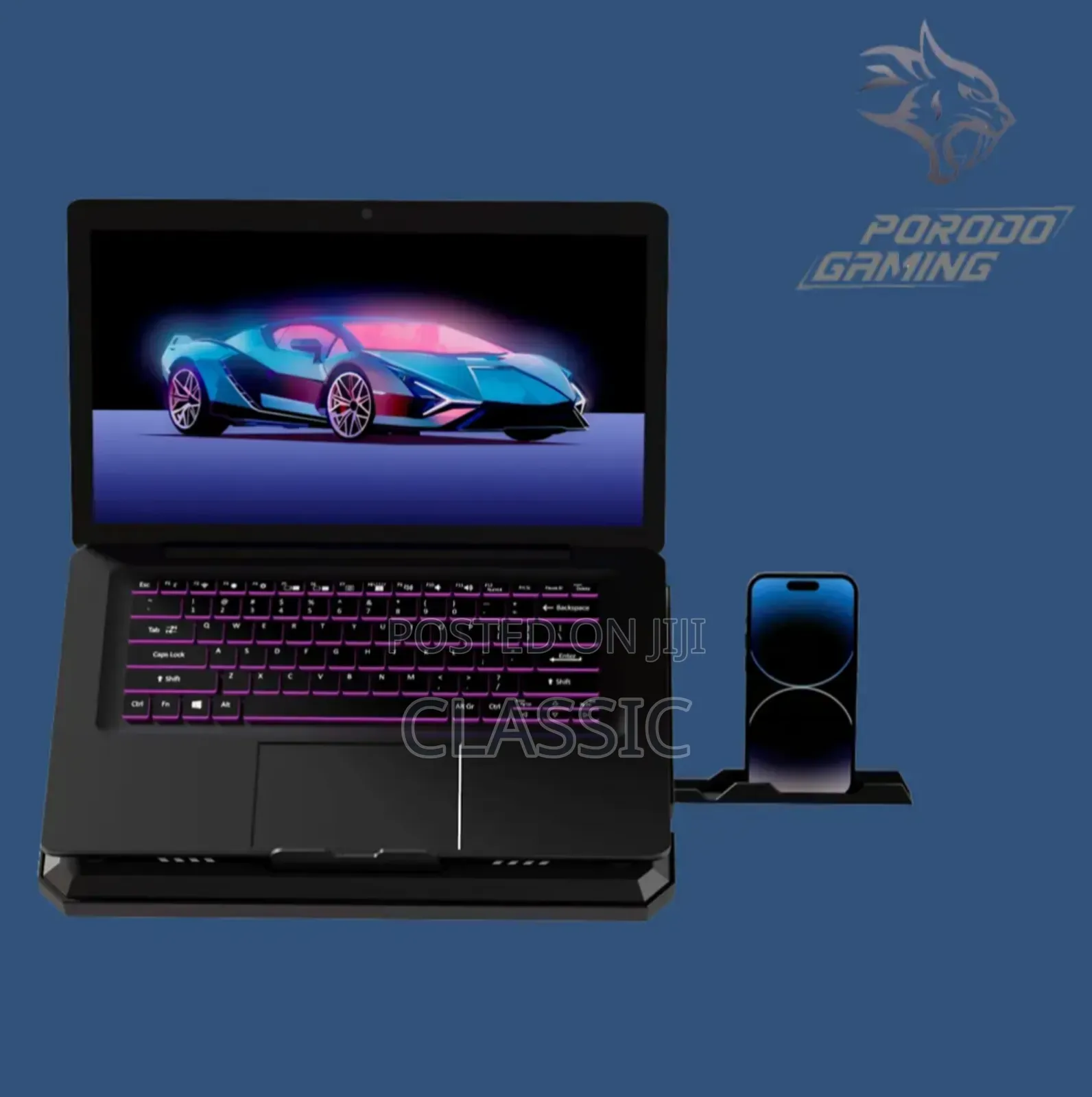 Porodo Crystal Shell Laptop Cooling Stand