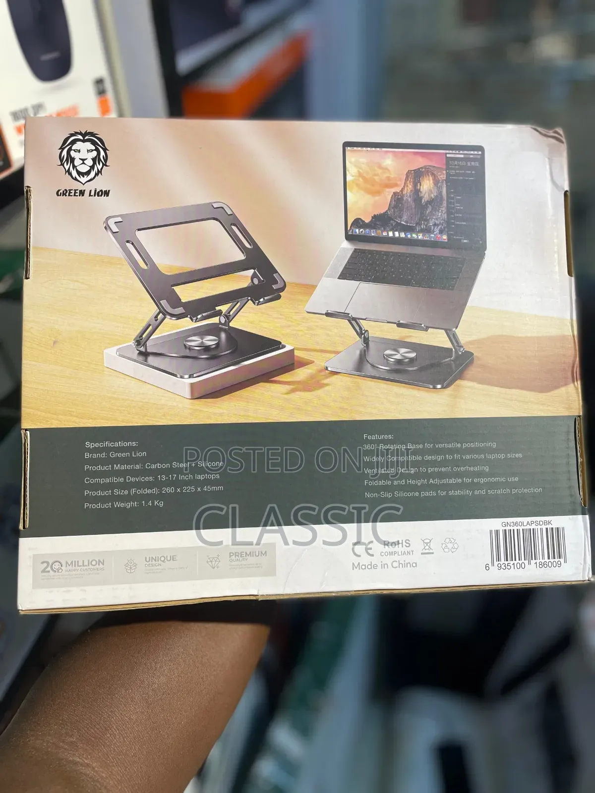 Green Lion 360 Rotatable Laptop Stand