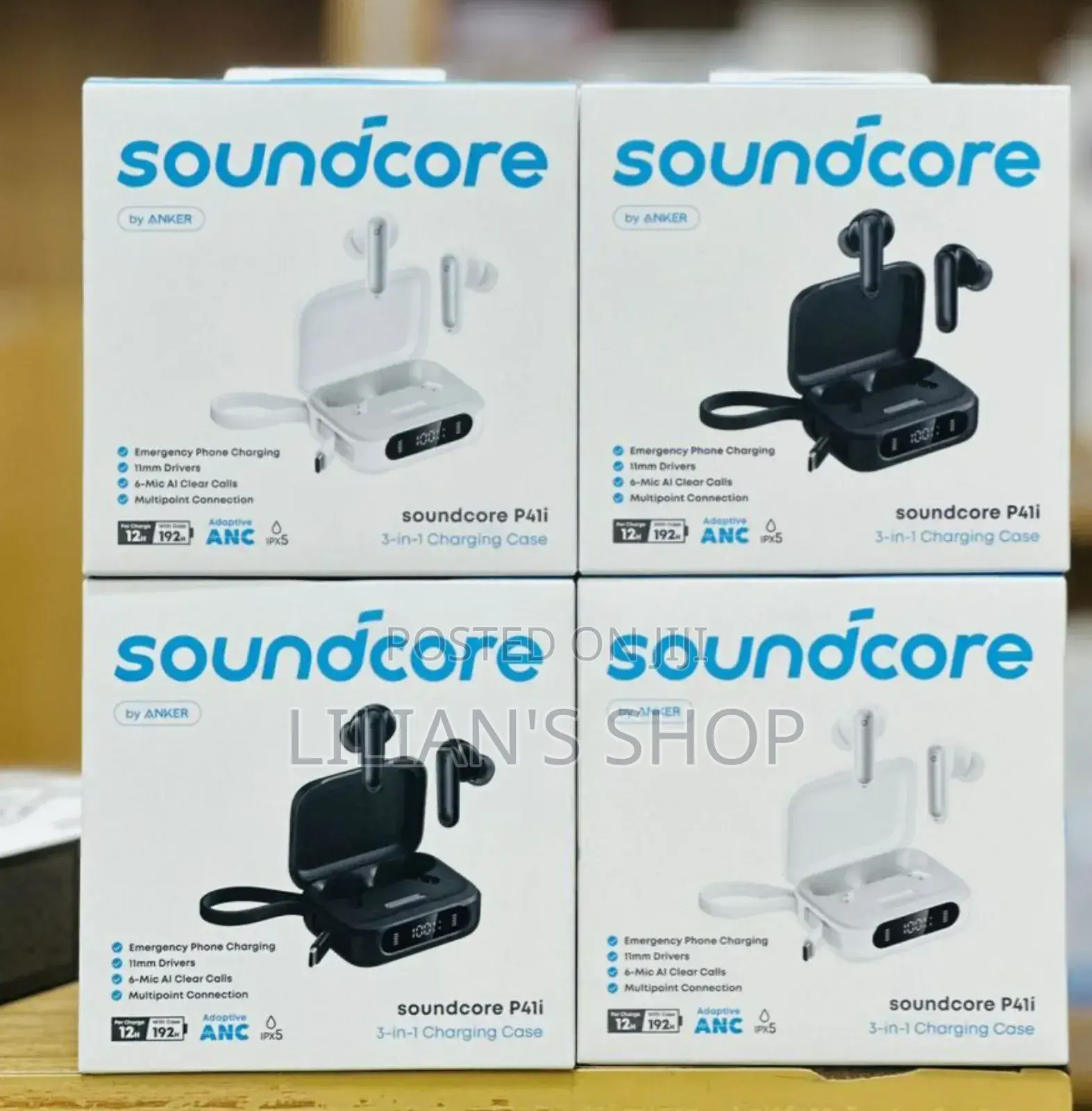 Soundcore P40i Earbuds by Anker.