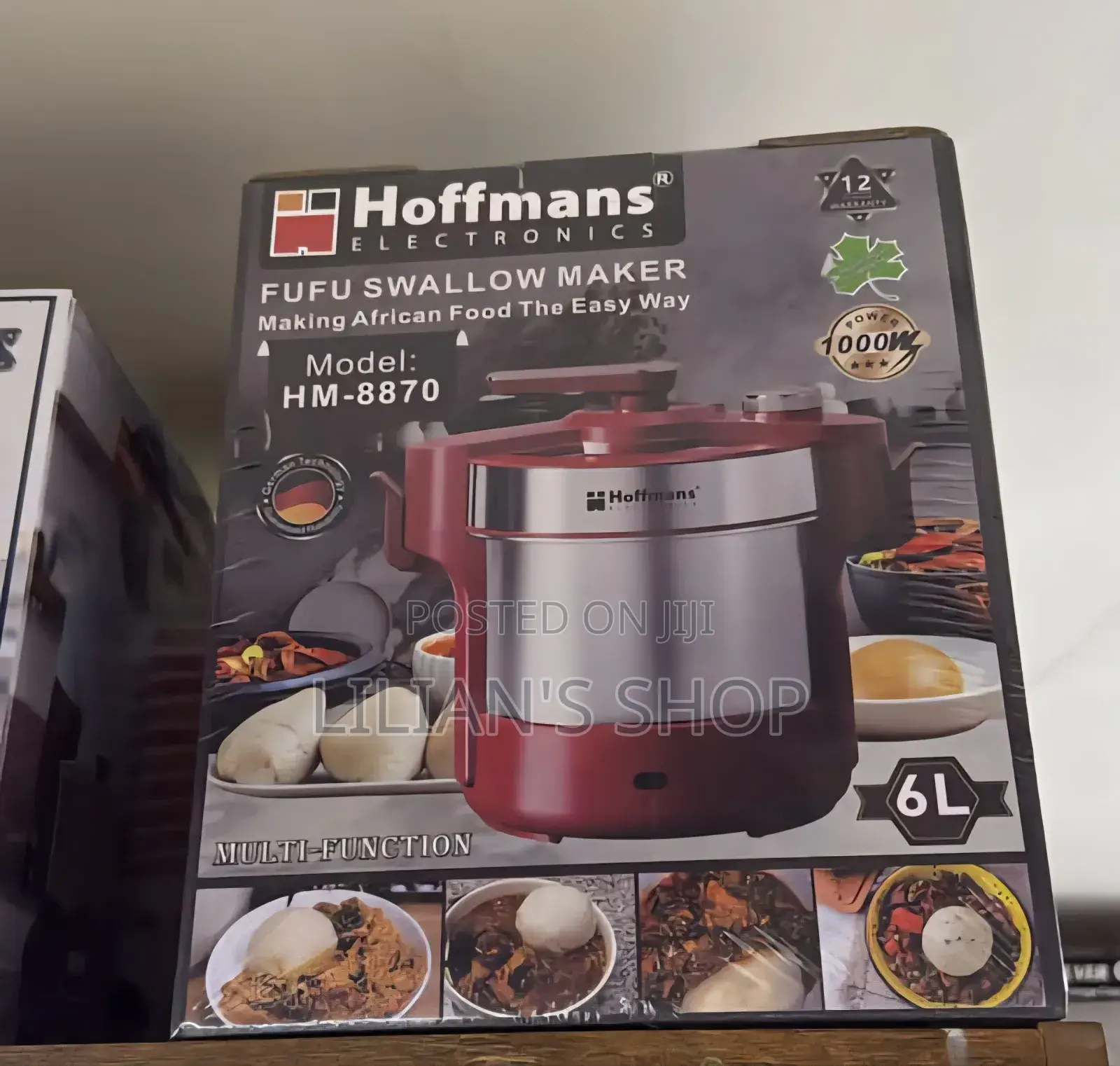 Hoffmans Fufu Swallow Maker, Model Hm-8870, a Multi-Functional