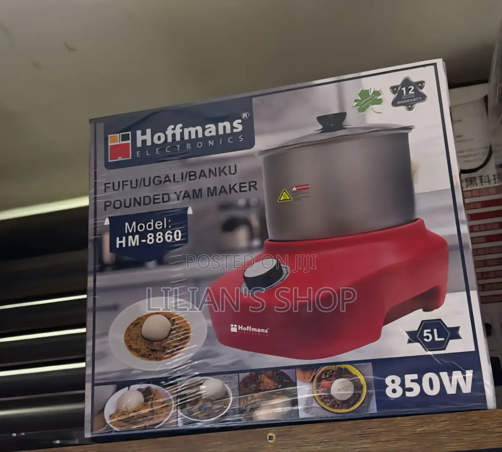 Hoffmans Hm-8860 Electric Fufu/Ugali/Banku/Pounded Yam Maker