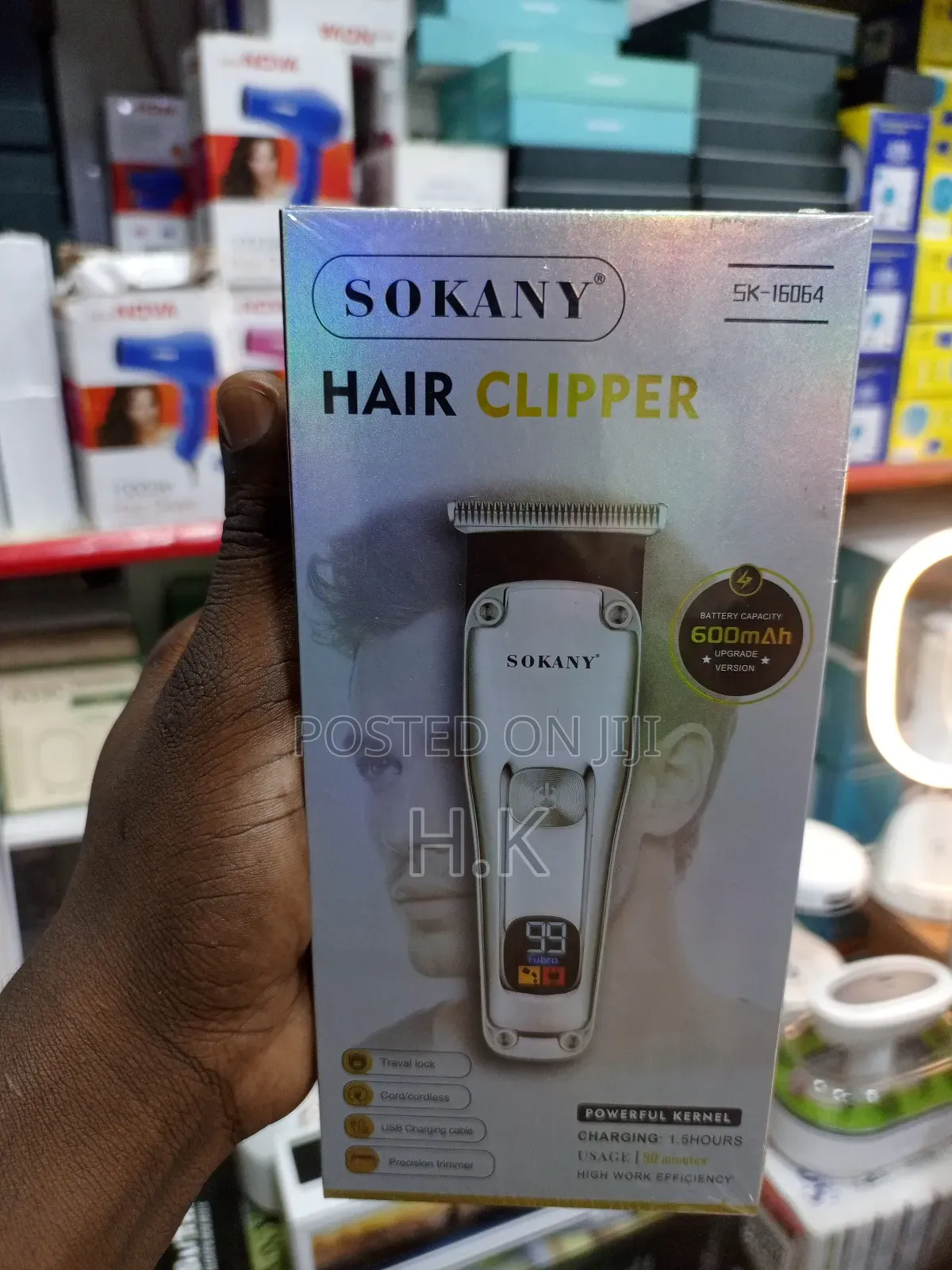 Sokany Sk-16064 Hair Clipper, a Rechargeable Electric Hair Clipper.