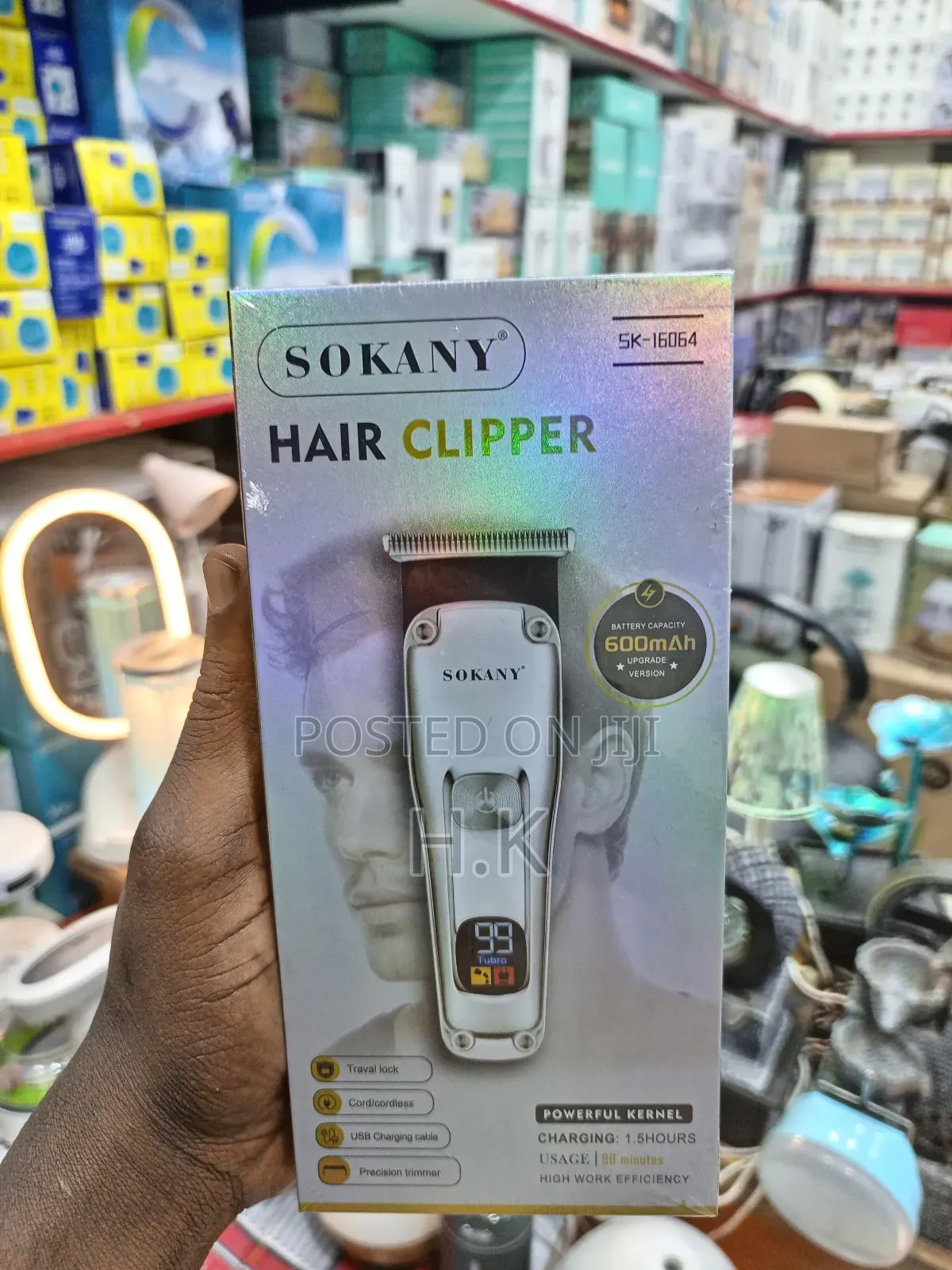 Sokany Sk-16064 Hair Clipper, a Rechargeable Electric Hair Clipper.