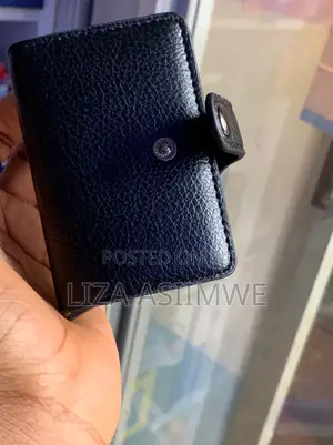 Compact Leather Cardholder or Wallet With a Snap Closure
