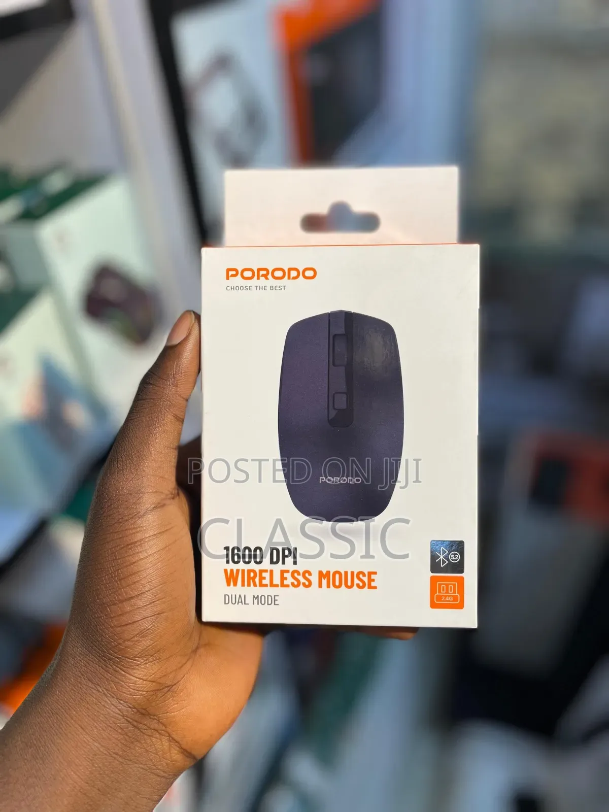 Porodo 1600 Dpi Wireless Mouse Dual Mode