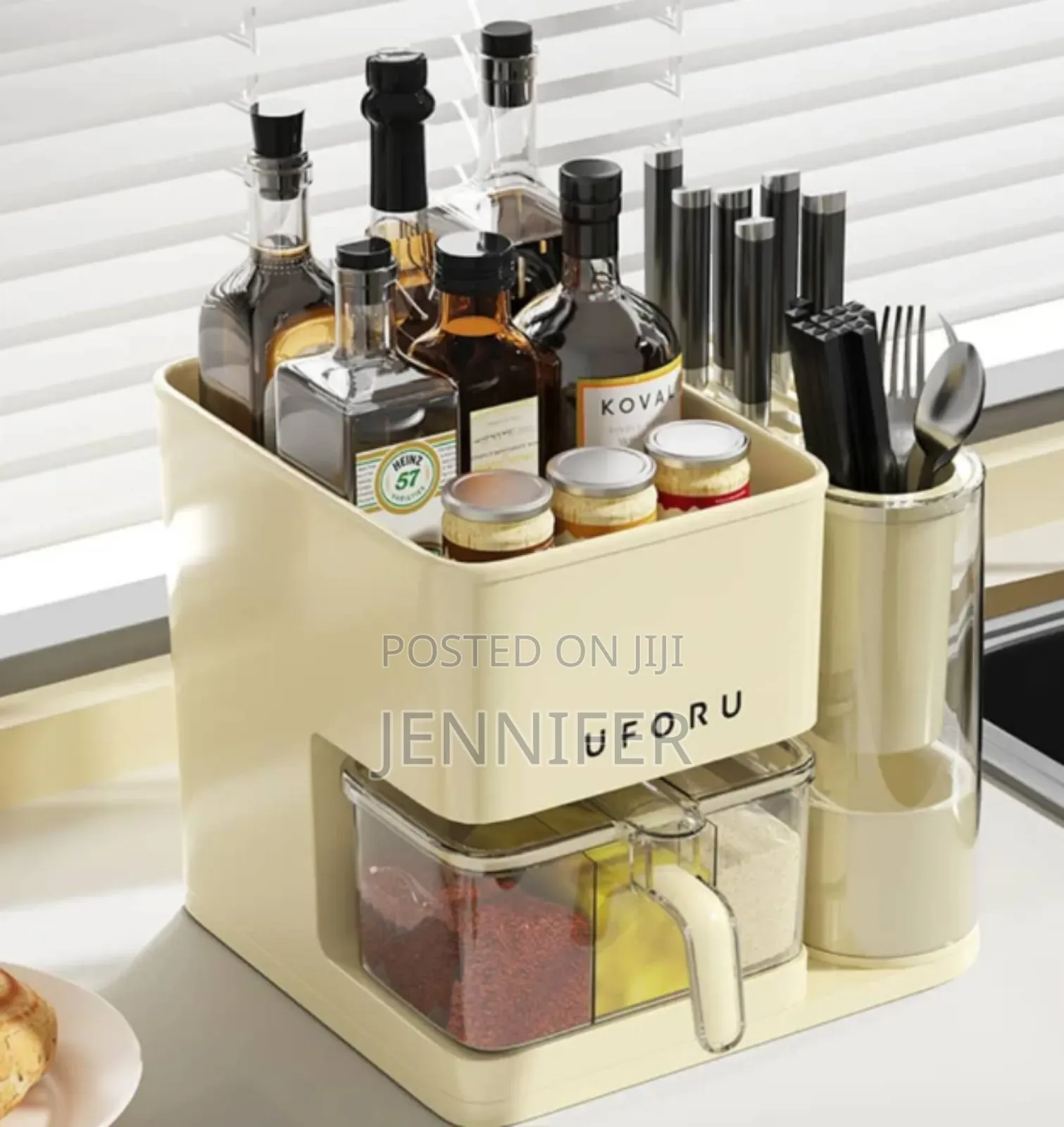 Kitchen Multifunctional Shelf,Utensils Large Compartment