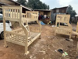 Kids Double Decker Bed in Hardwood