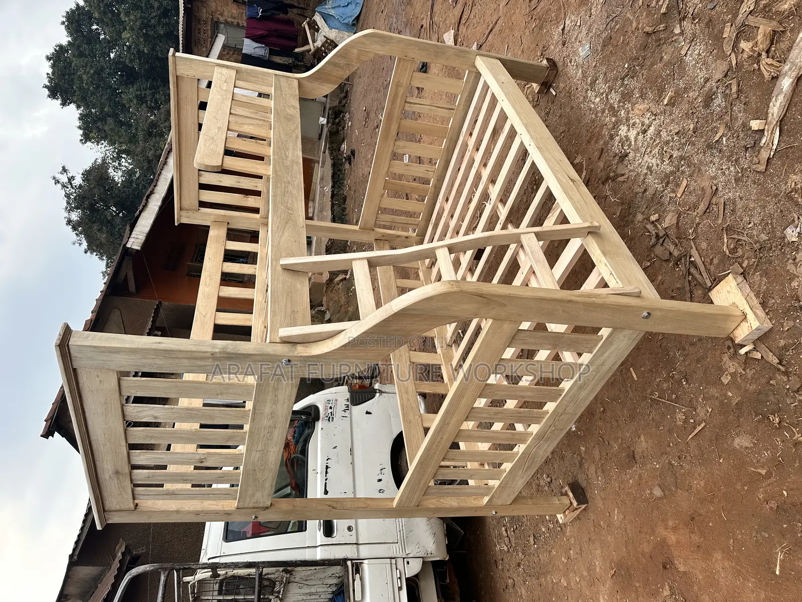 Kids Double Decker Bed in Hardwood