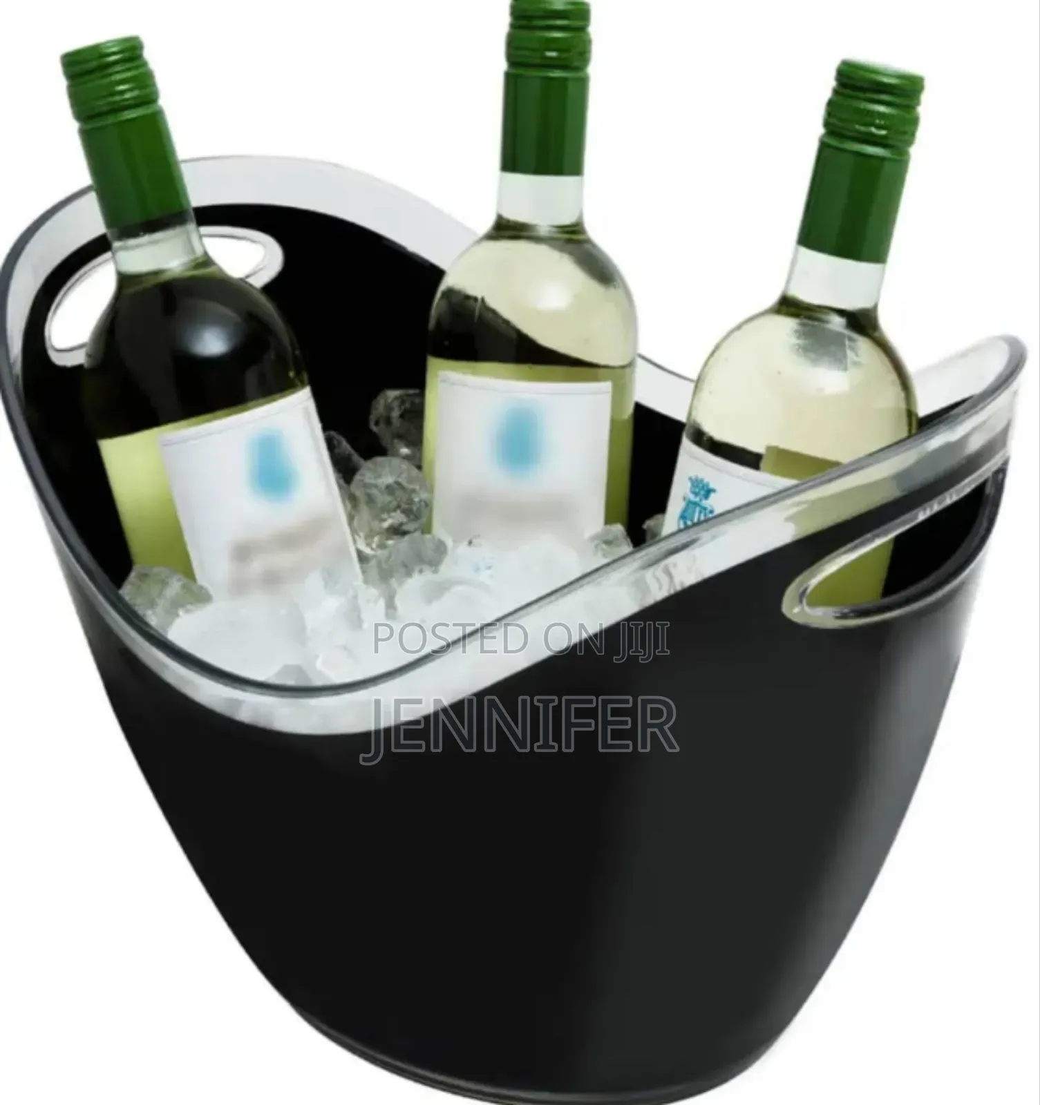 8l Black Plastic Bottle Chiller