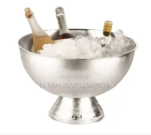 Stainless Steel Double Wall Ice Bucket Container