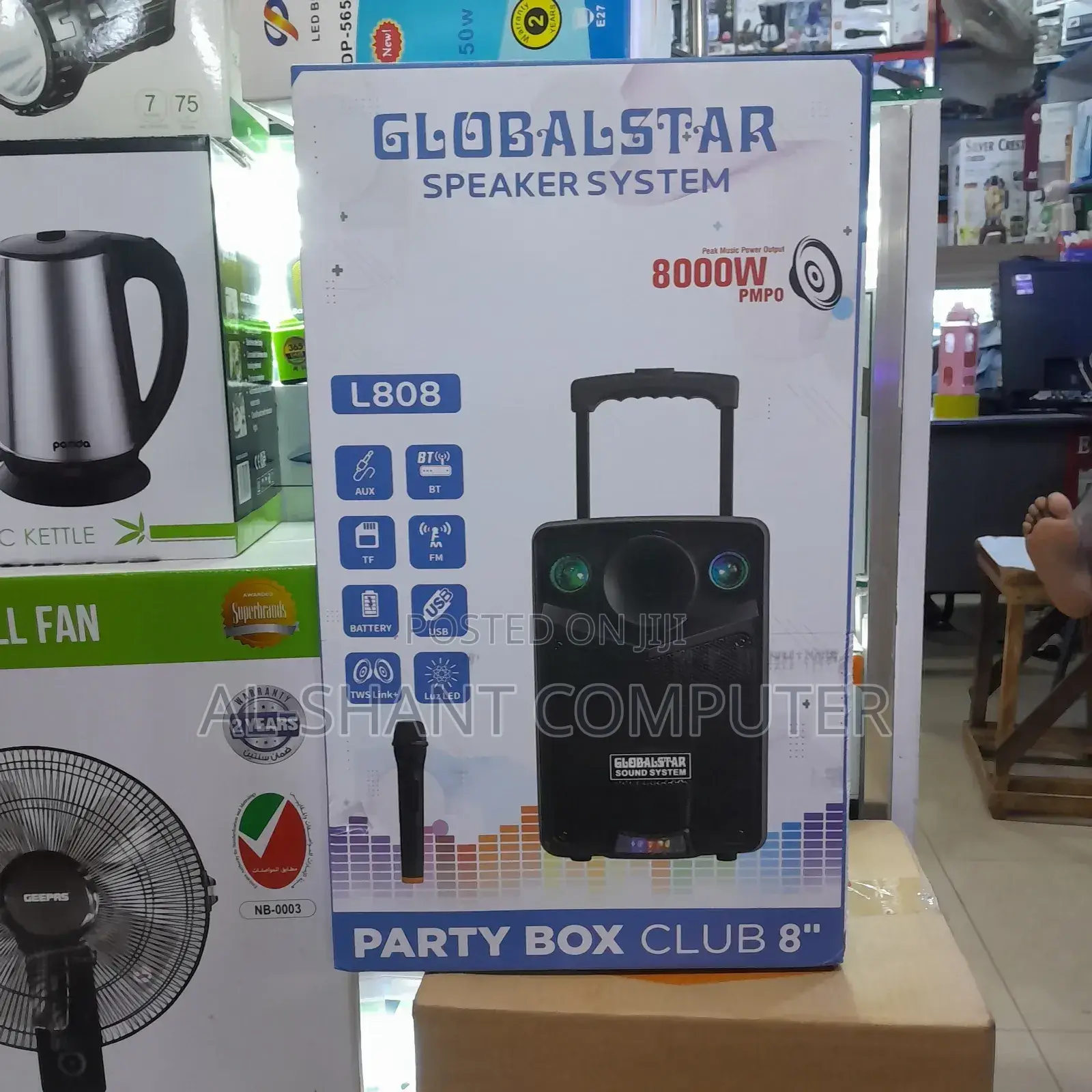 Globalstar Speaker System/Party Box Club 8