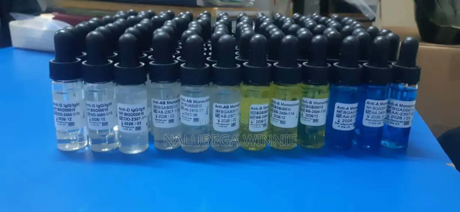 Aset of Blood Grouping Antiseras/ Reagents