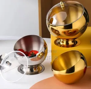 Stainless Steel Slant Sauce Bowl With Lid