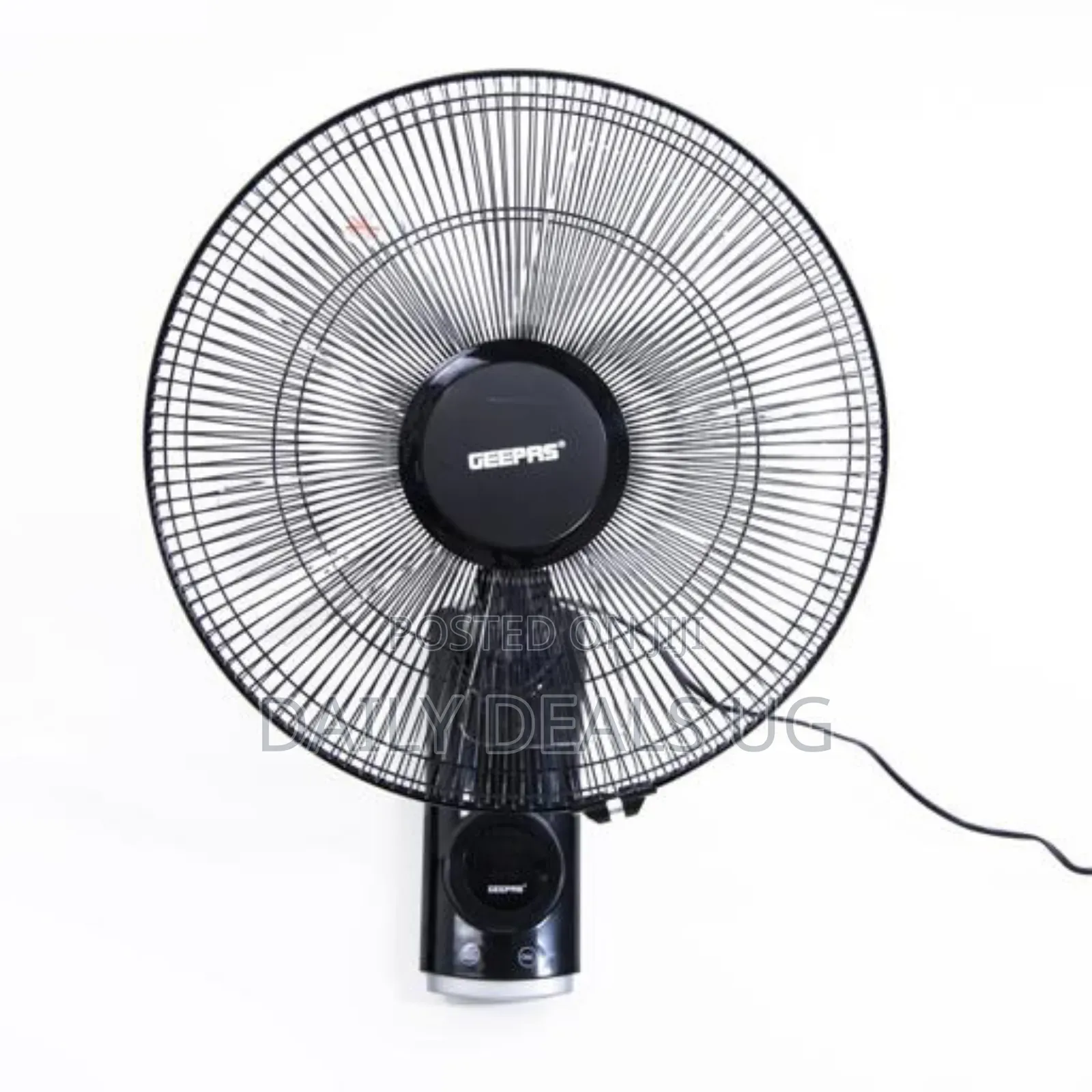 Geepas 16-Inch Wall Fan 60w -3 Speed Settings