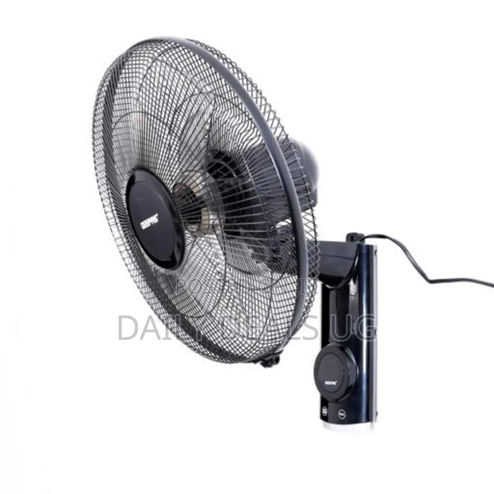Geepas 16-Inch Wall Fan 60w -3 Speed Settings