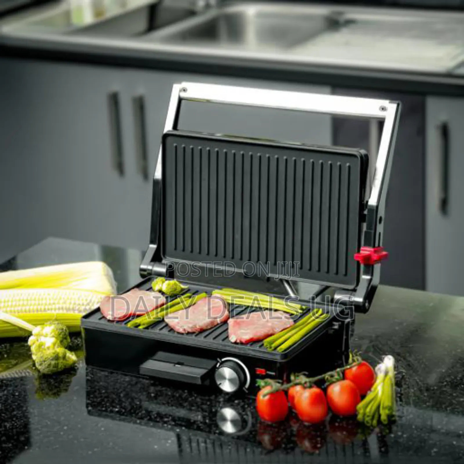 Stainless Steel Grill Maker, Power and Ready Light Ggm5394