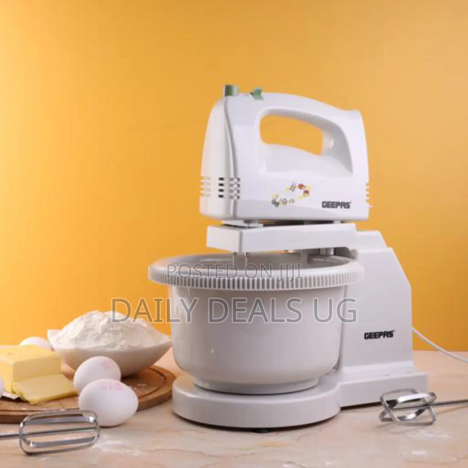 Geepas 250w Hand Mixer With Stand Bowl