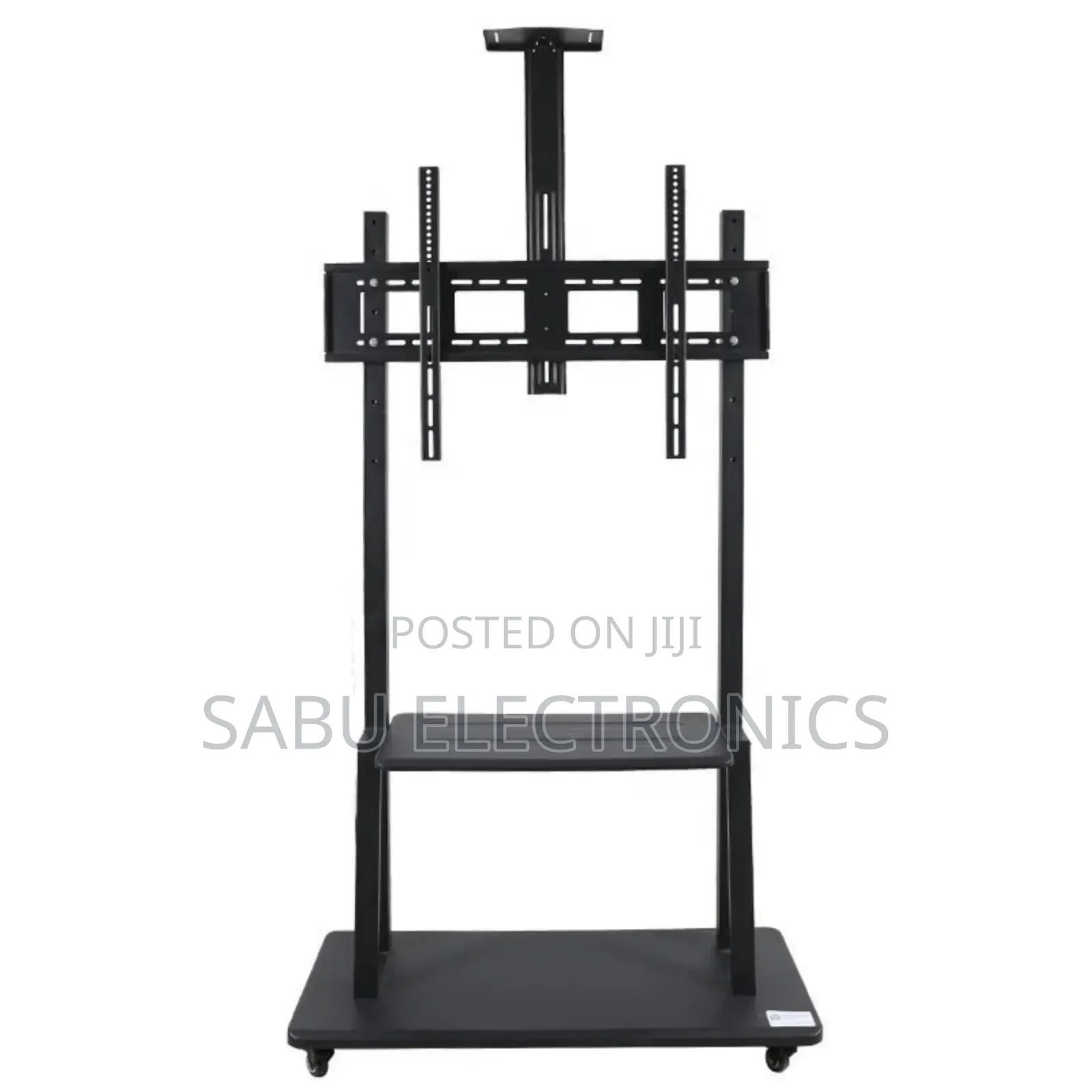 Heavy Duty Adjustable Mobile Tv Stand Trolley for 32–100 Inch Screens