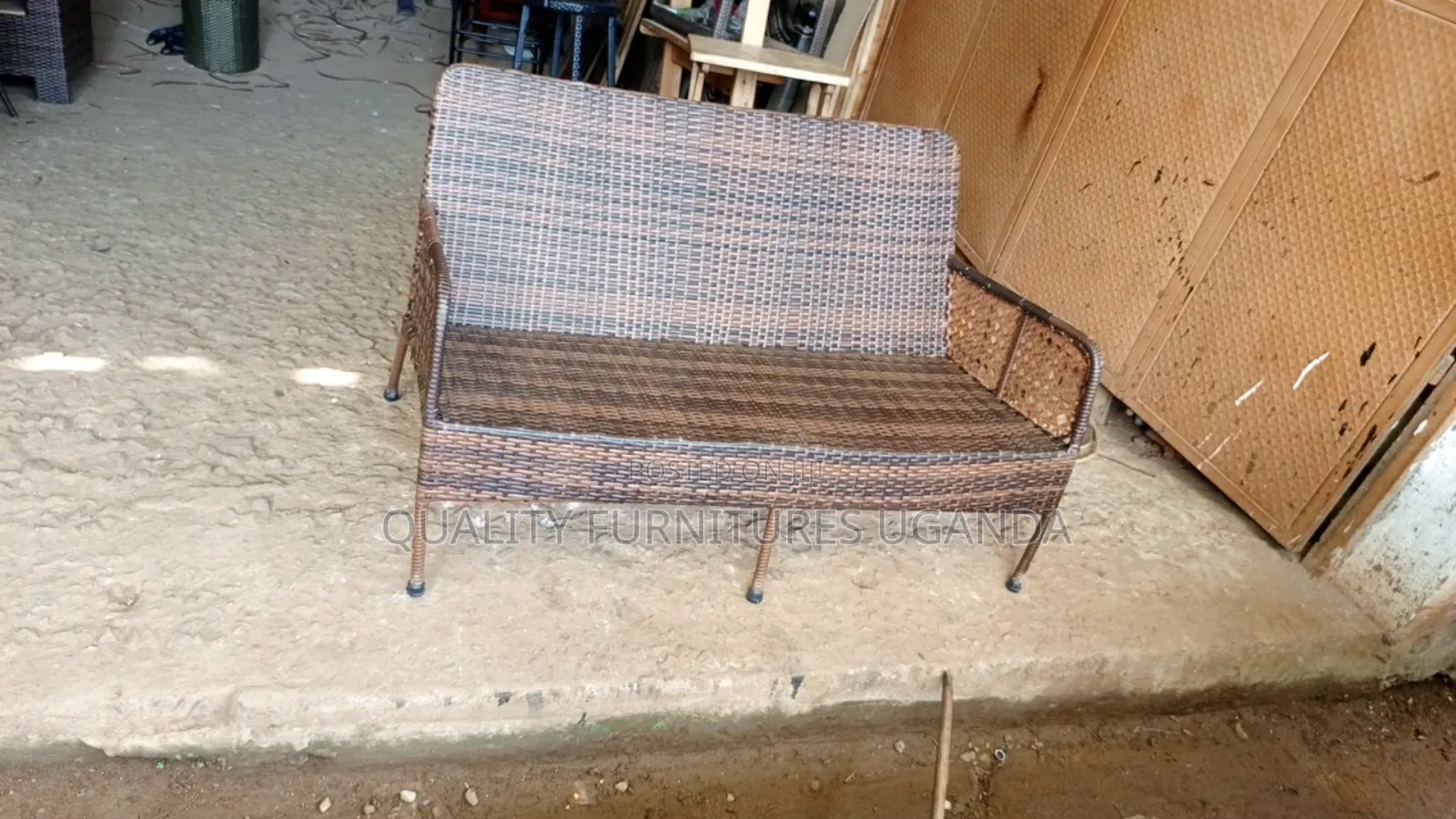 Rattan 2 Seater Waiting Chair