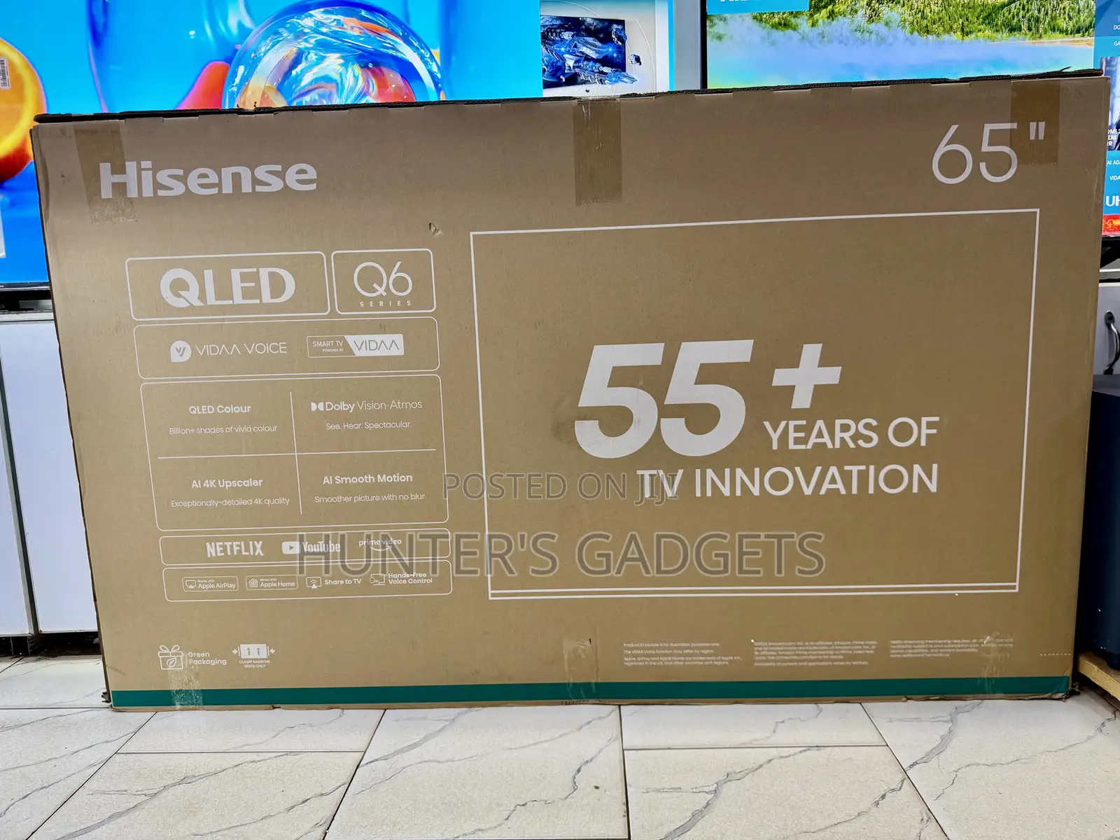 Hisense 65-Inch Qled Q6 Series Smart Uhd Brand New 2025 Model