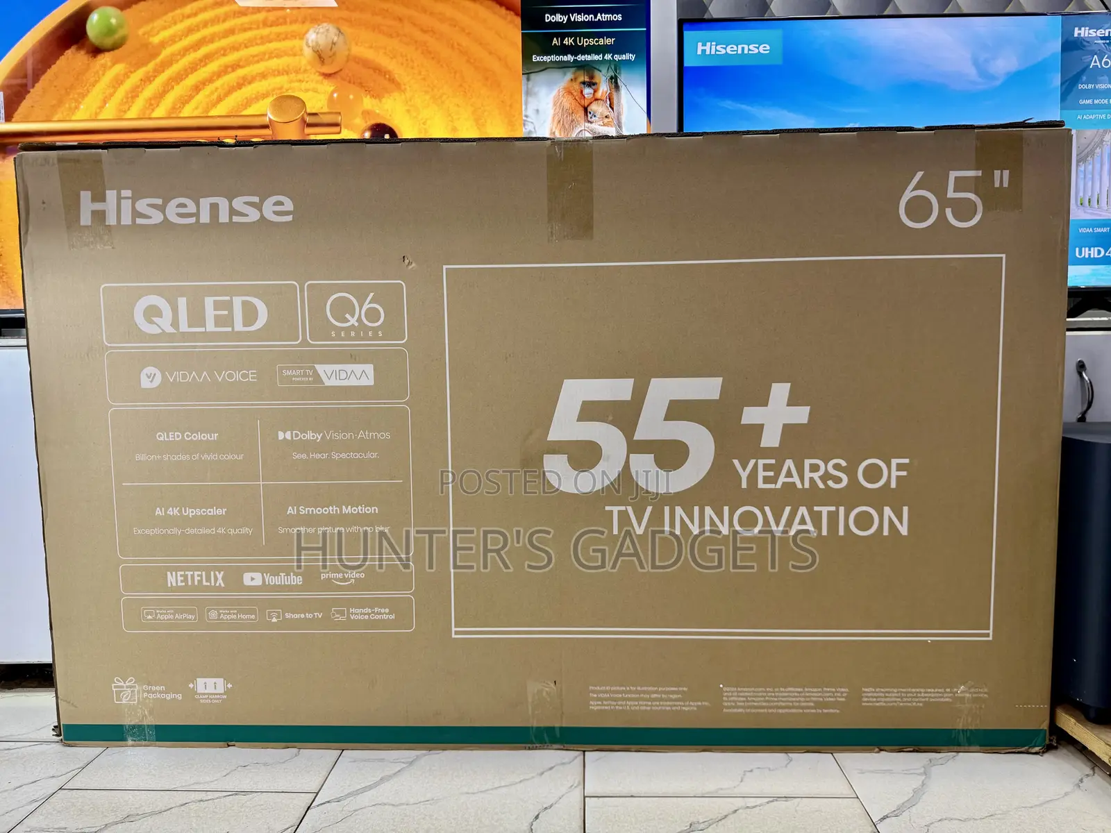 Hisense 65-Inch Qled Q6 Series Smart Uhd Brand New 2025 Model