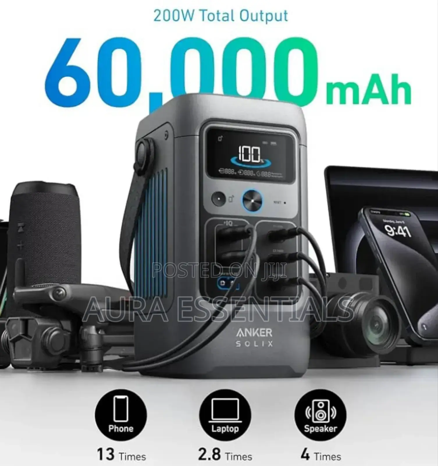 Anker Solix C200 Dc Portable Power Station.