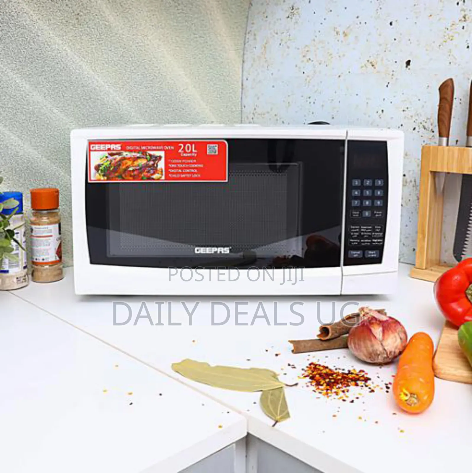 Geepas Gmo1895 20l 1200w Digital Microwave Oven