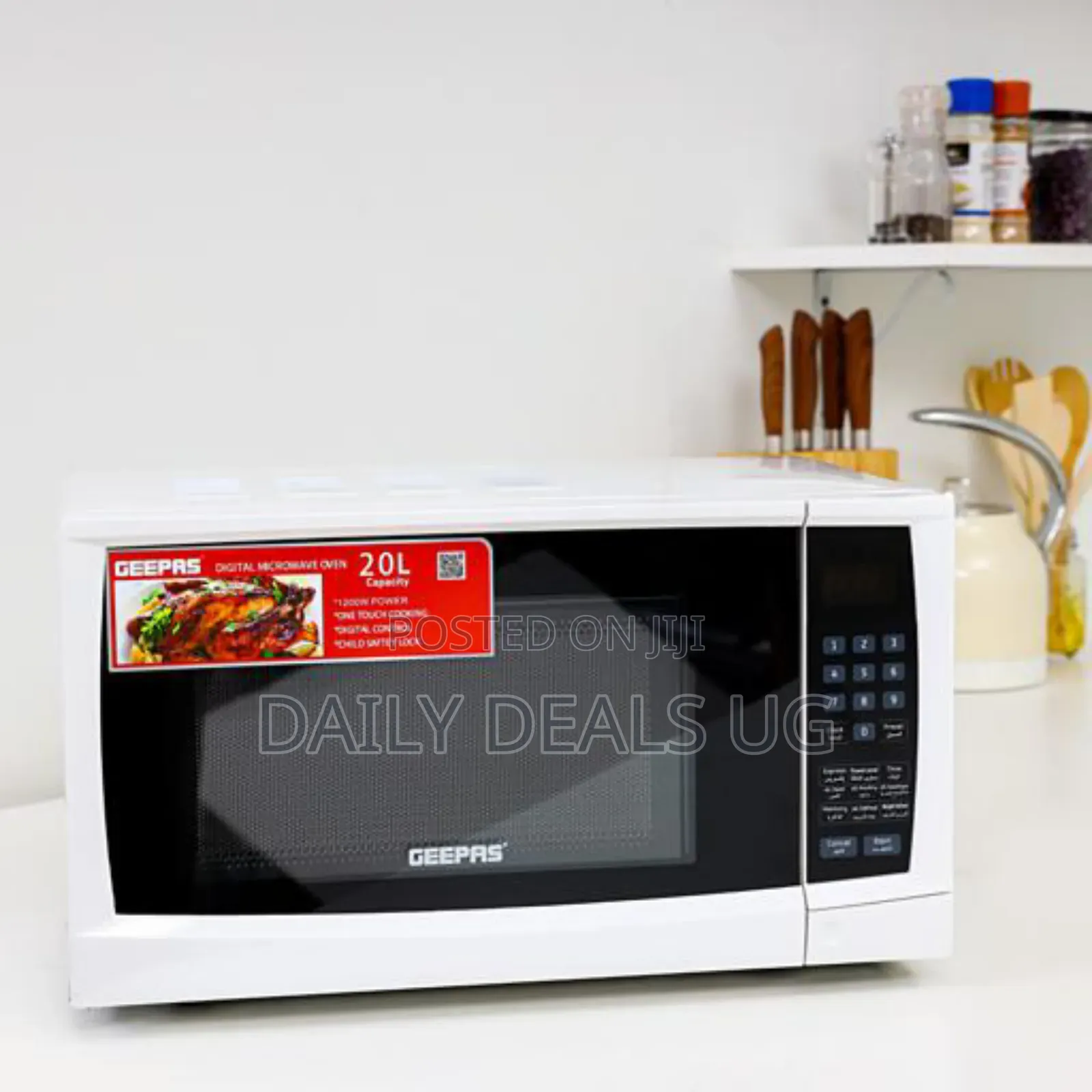 Geepas Gmo1895 20l 1200w Digital Microwave Oven