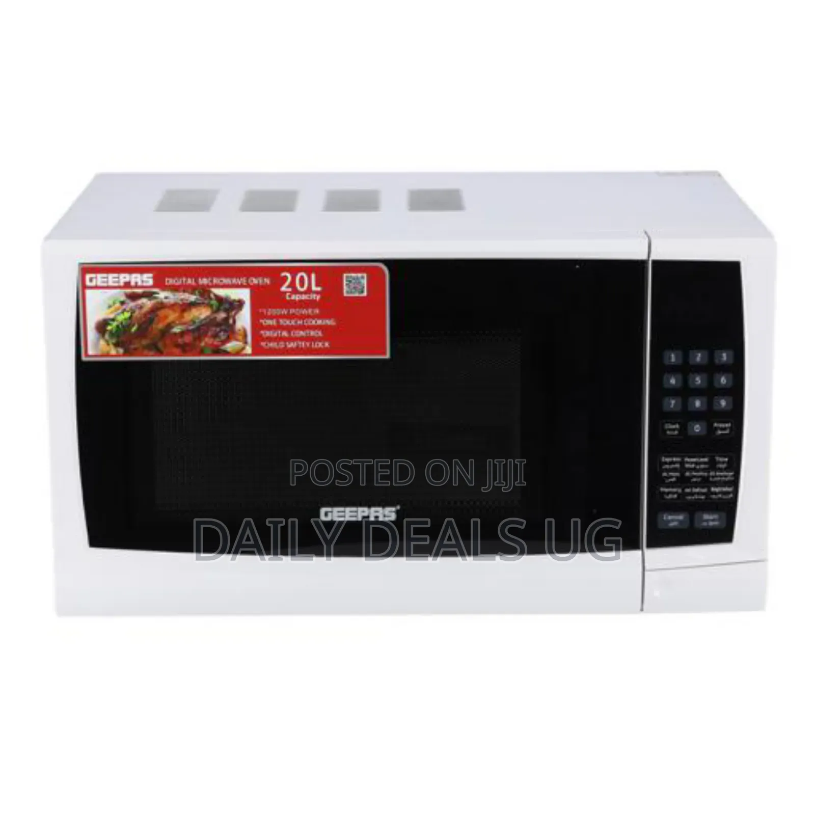 Geepas Gmo1895 20l 1200w Digital Microwave Oven