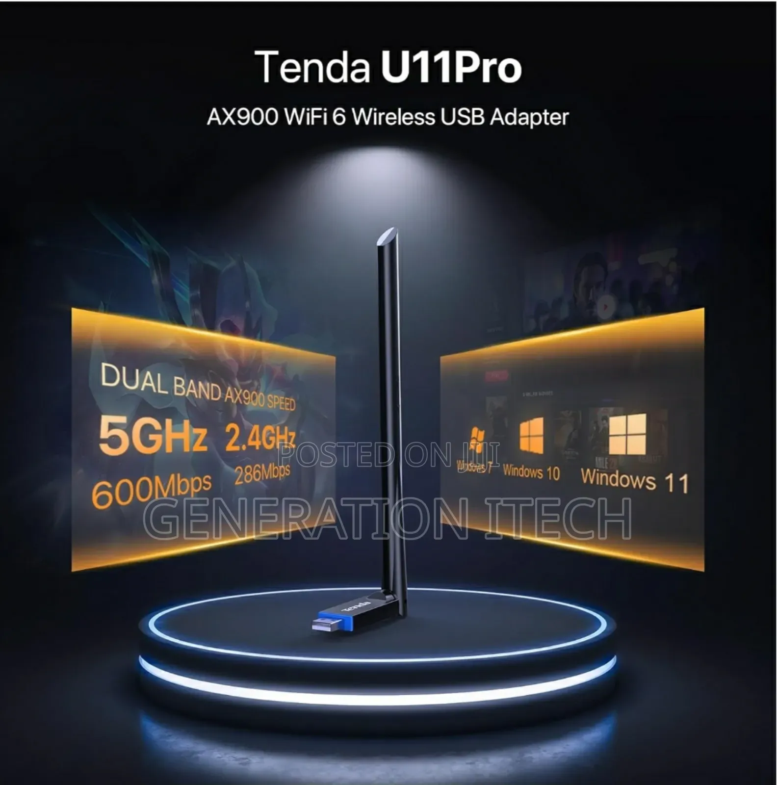 Tenda Ax900 Usb Wifi Adaptar - Wifi 6, Dual Band 5ghz and 2.4ghz