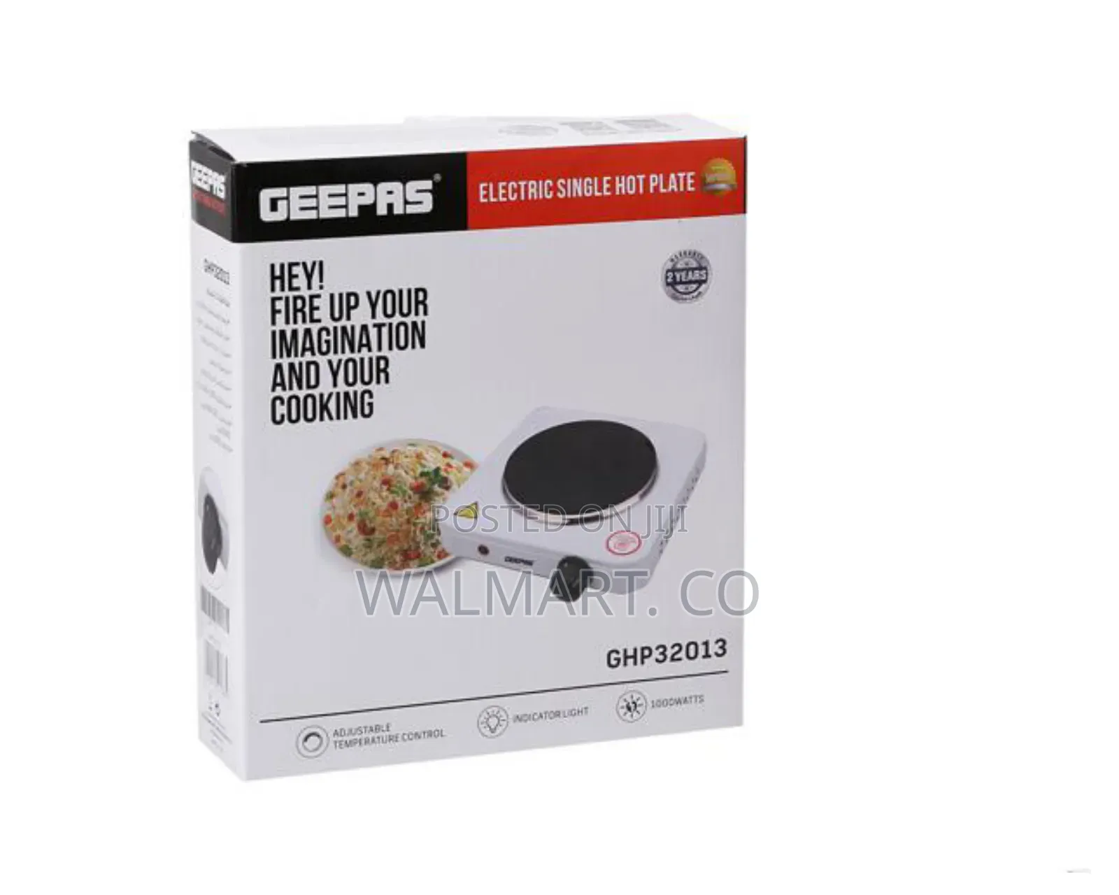 1000w Geepas Single Hot Plate for Flexible and Precise Table Cooking