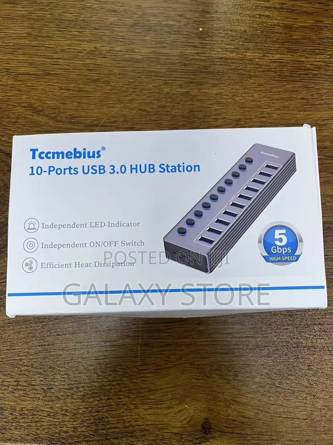 10 Ports Usb 3.0 Hub for 5gbps Data Transfer
