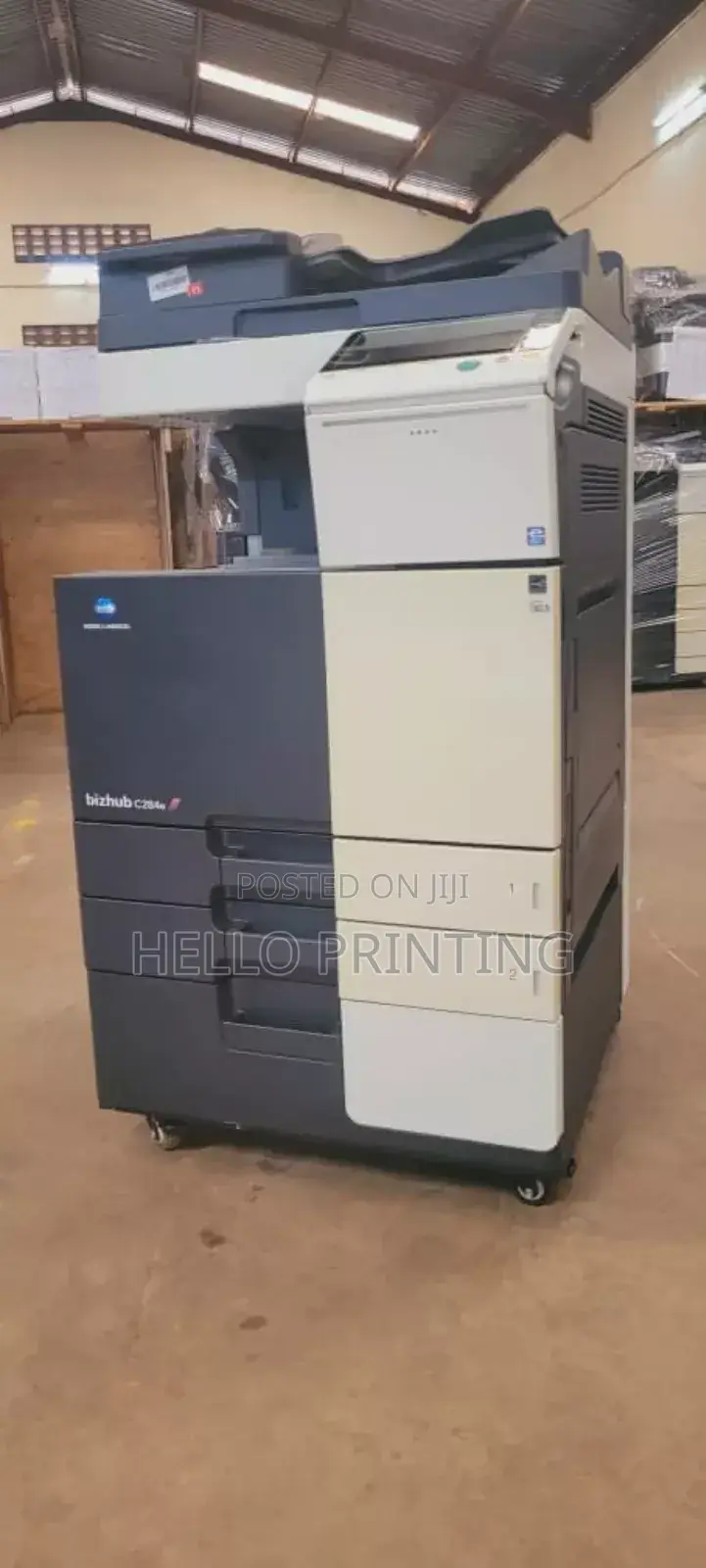 Just Plug in and Start Printing - Bizhub C284e.