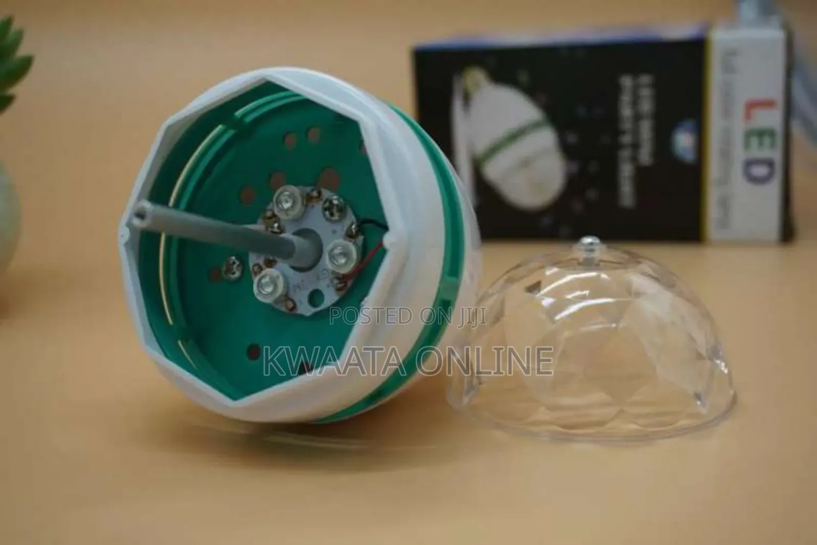 Led Crystal Color Magic Rotating Bulb Strobe Light