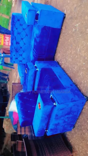 Light Blue  Cupholder Chesterfield