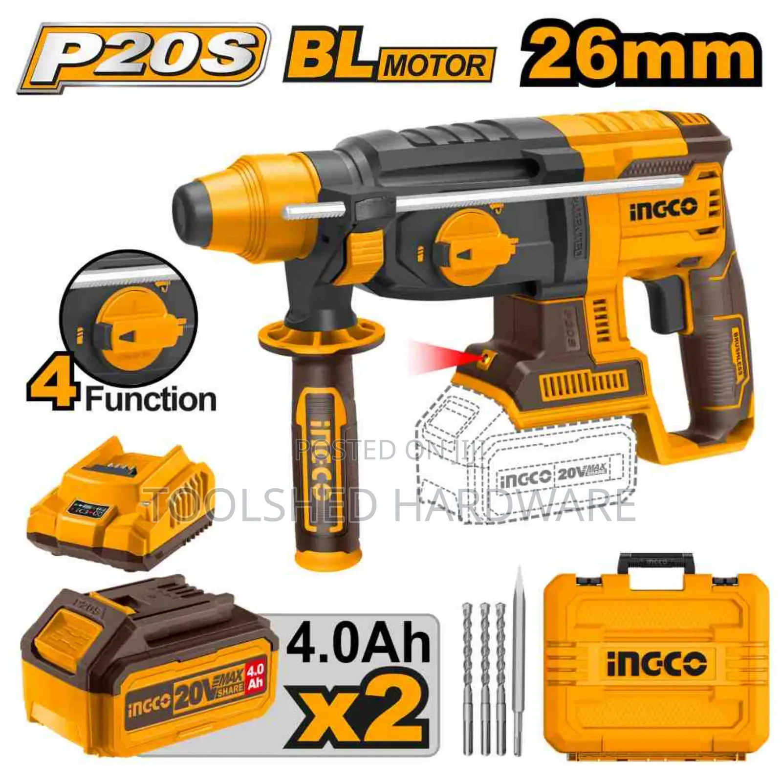 Ingco Cordless Rotary Hammer