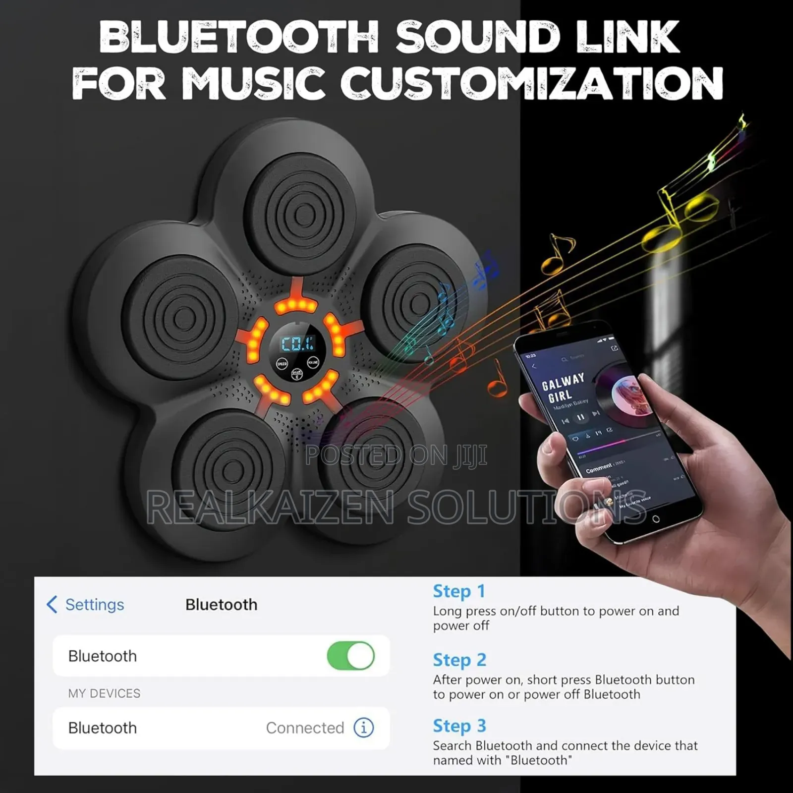 Musical Bluetooth Smart Game Target Boxing Machine Trainer