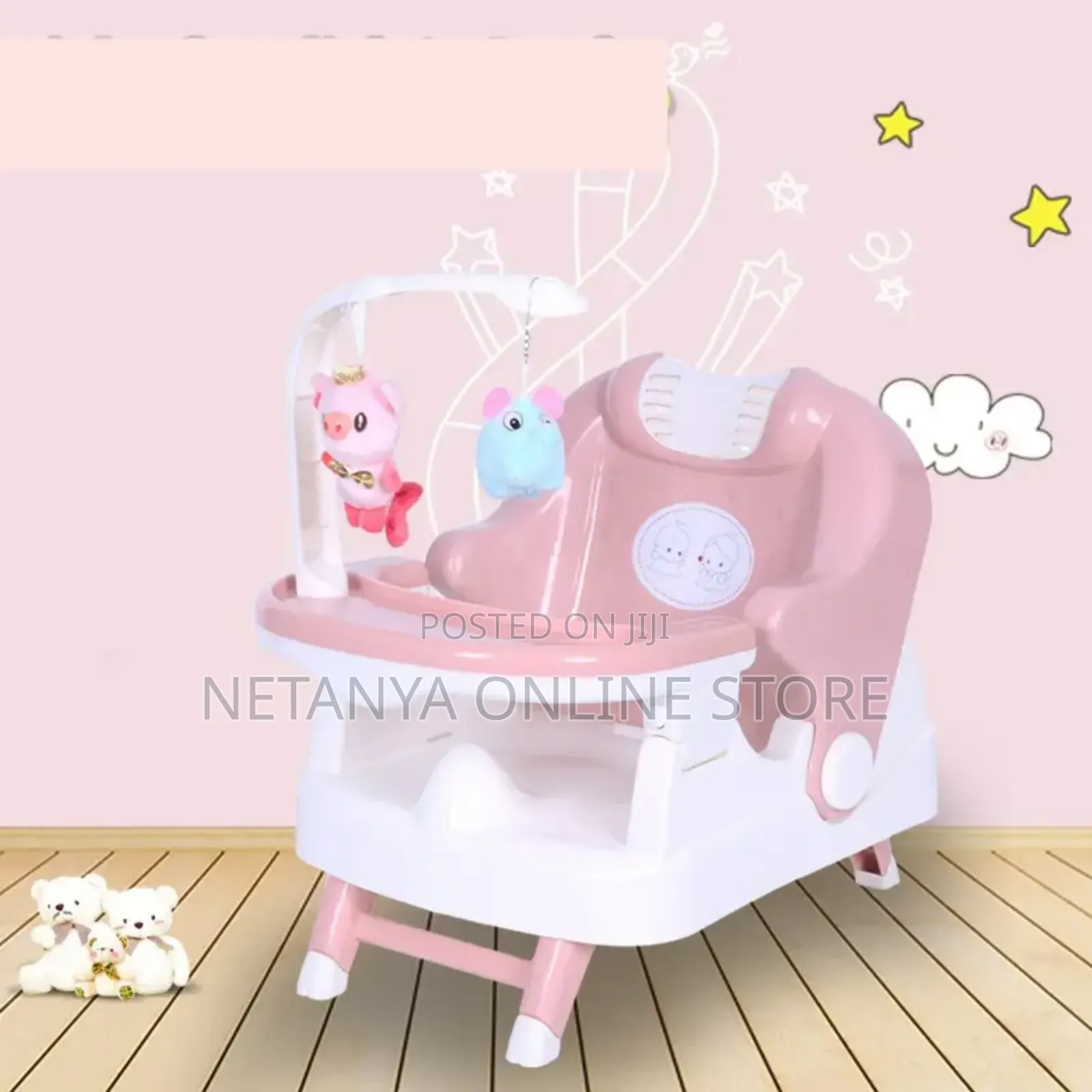 Multifunctional Feeding Chair With Play Toys
