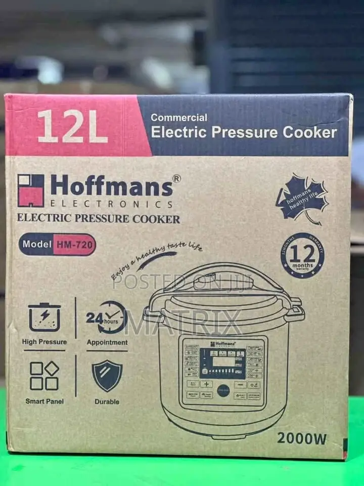Hoffmans 12l / 12 L Iters Electric Multifunction Pressure Cooker