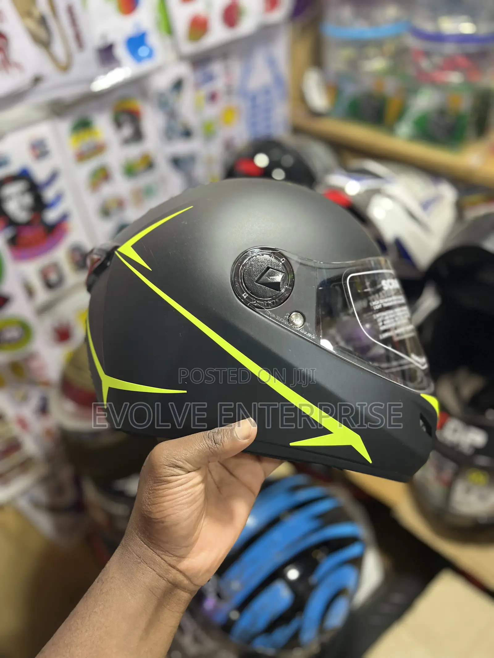 Black-Green Steelbird Bike Helmet