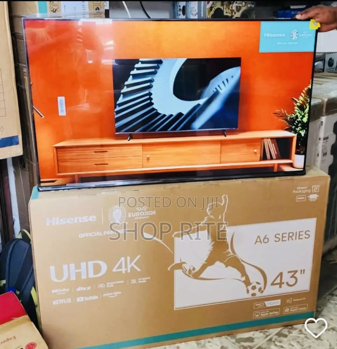 Hisense 43 Inches A6 Series Uhd Smart Bluetooth Standard TVS