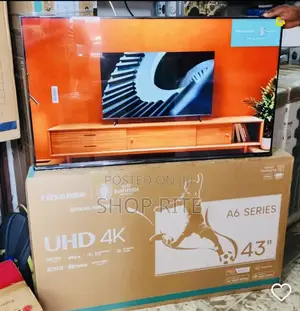 Hisense 43 Inches A6 Series Uhd Smart Bluetooth Standard TVS