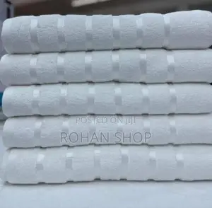 Super Collection Cotton White Towels Price Per One