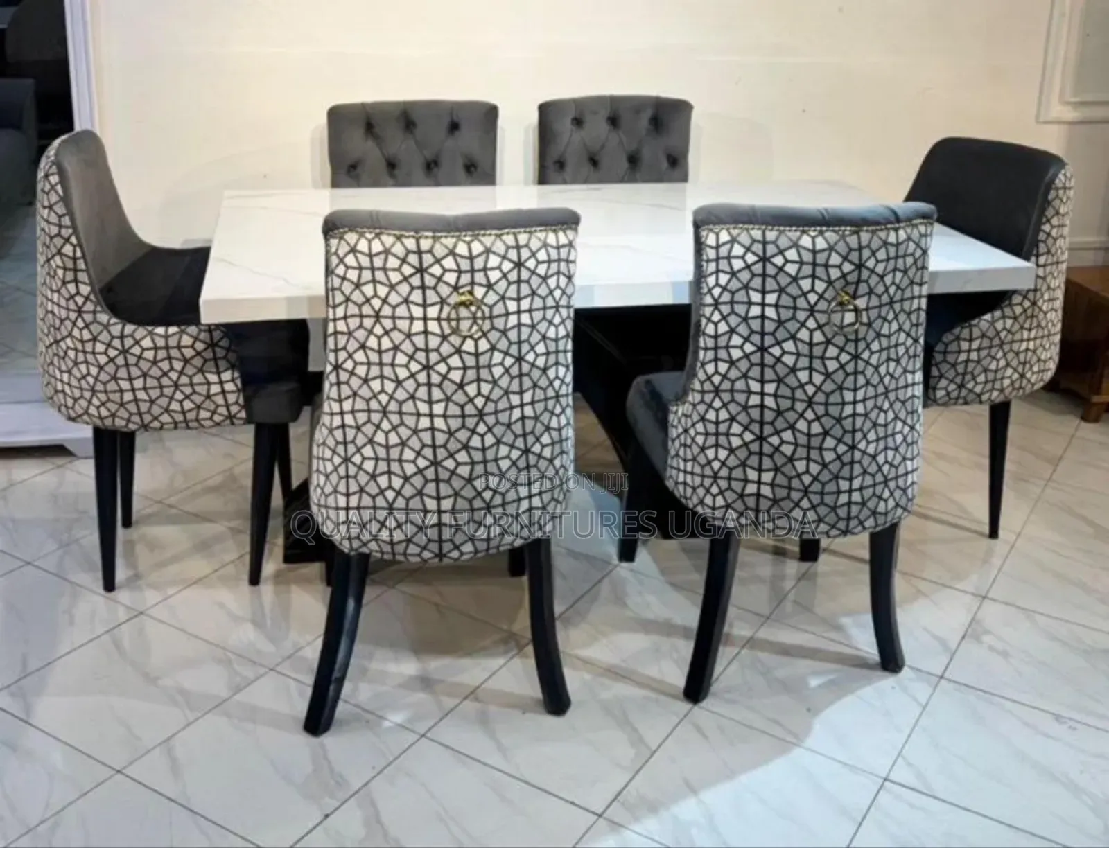 6 Seater Clothed Dining Table