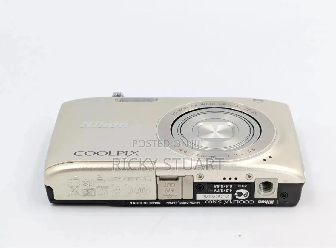 Nikon Coolpix S3100 Silver Vintage Digital Camera