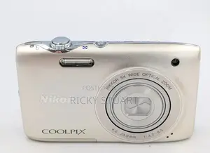 Nikon Coolpix S3100 Silver Vintage Digital Camera